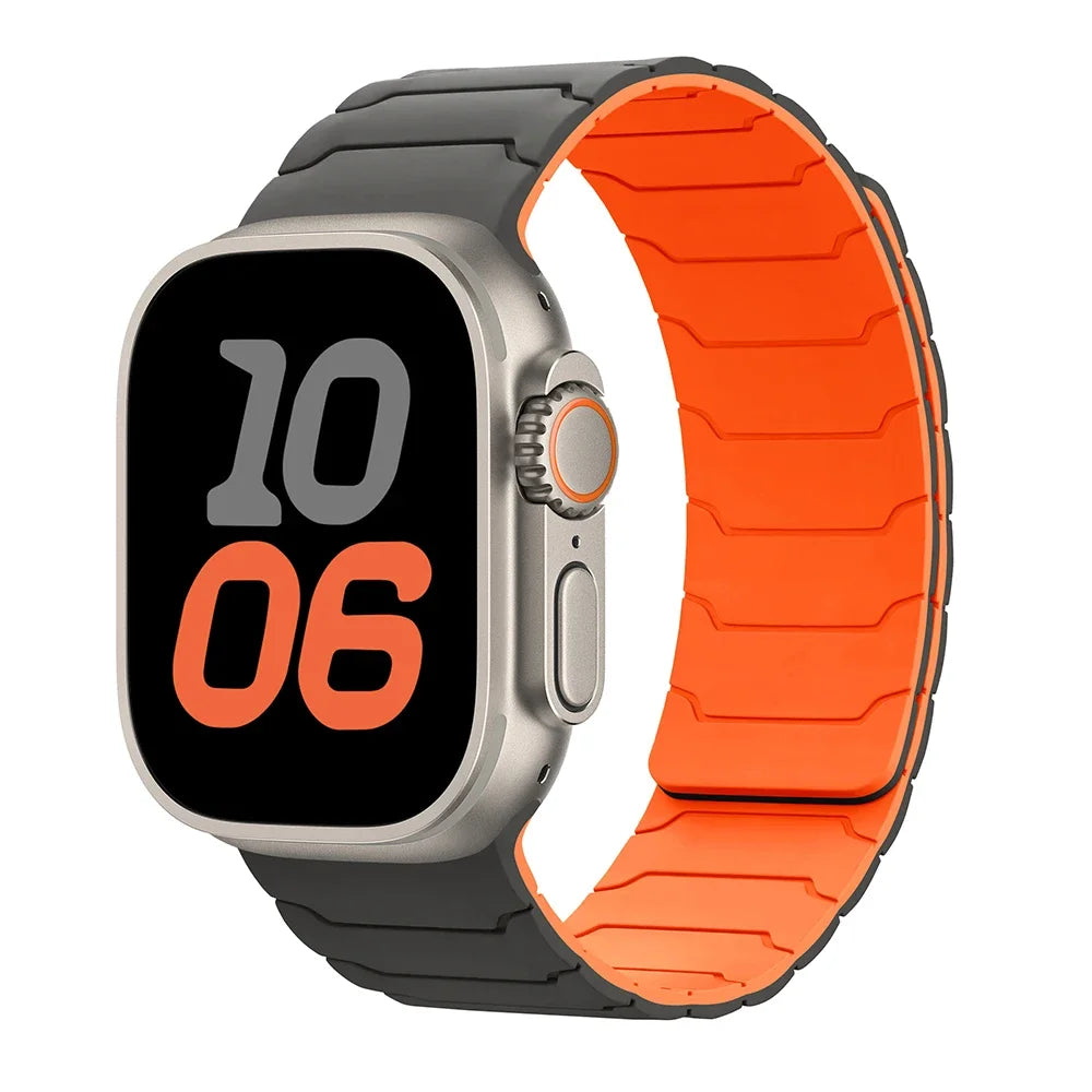 Magnetic Strap For Apple Watch Bands 46mm 42mm 49mm 45mm 44mm 41 Silicone Sport Bracelet iWatch Series ultra3 11 10 9 8 7 6 5 SE