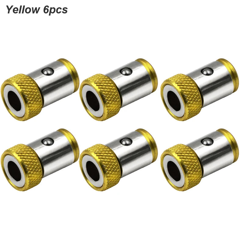 Clearance_Magnetic Ring Cross Phillips Screwdriver Bit Holder 6.35mm 1/4 Universal Alloy Anti-corrosion Strong Magnetizer Power