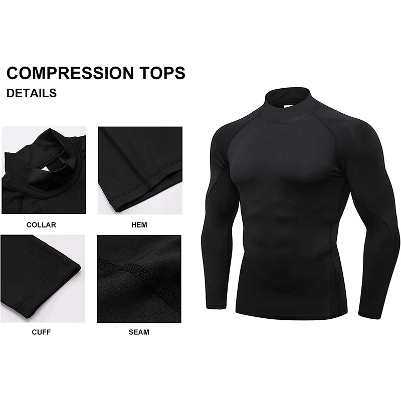 Compression T Shirt Men Long Sleeve Bodybuilding Sport Tees Casual Quick Dry Gym Fitness Workout Jogging Sport Tops Men Jersey