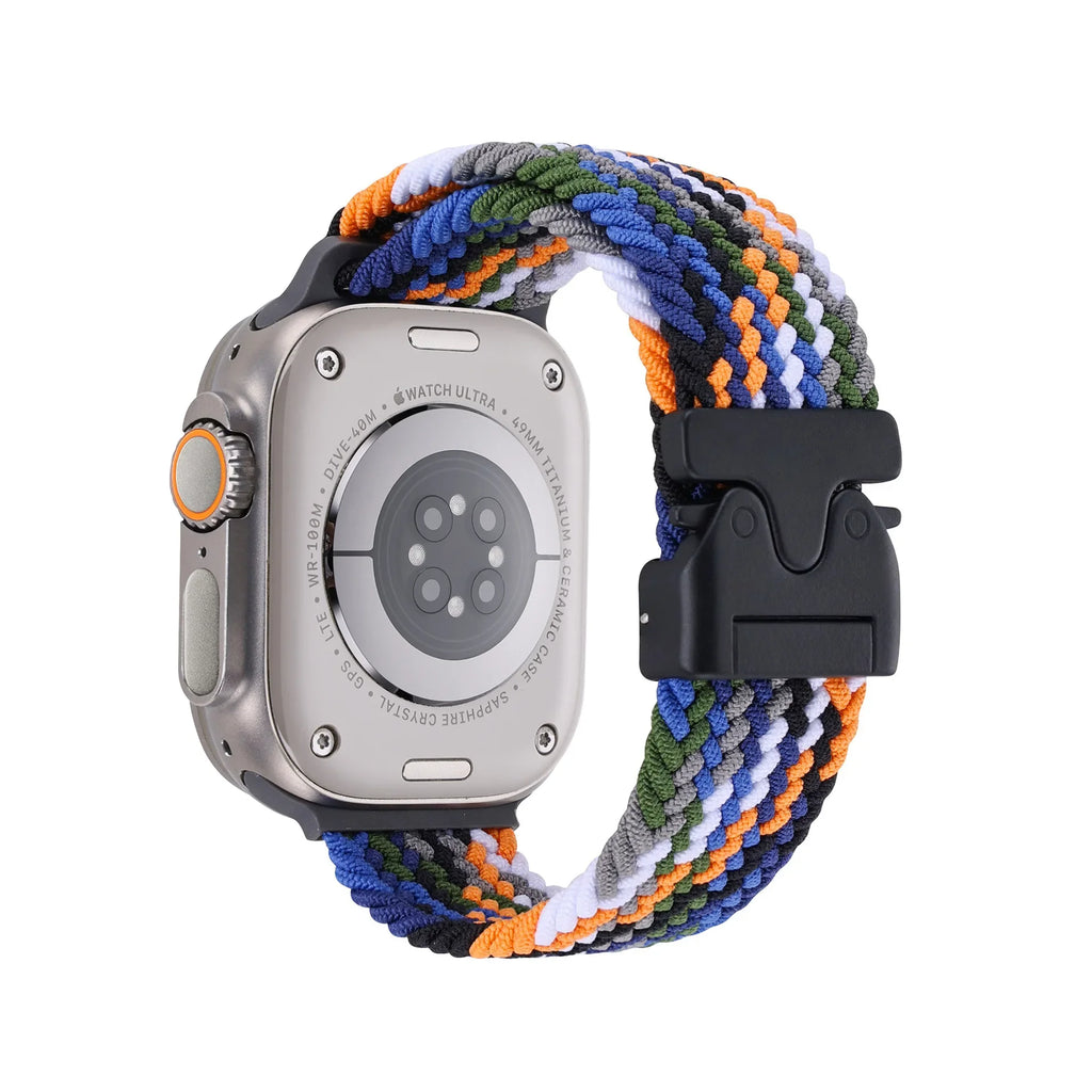 Braided Strap For Apple Watch Band 44mm 40mm 45mm 49mm 41mm 46mm 42mm Bracelet iWatch Series Ultra2 10 9 SE 8 7 65 Magnetic Band