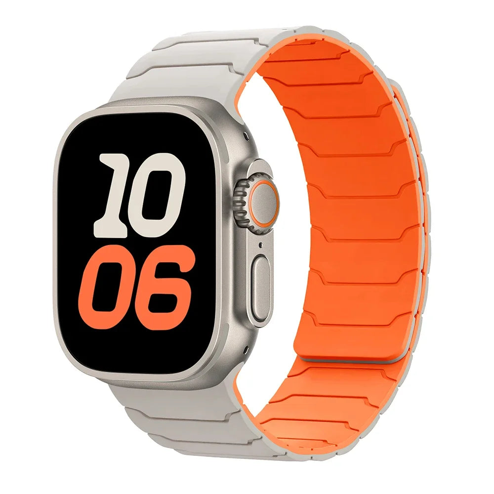 Magnetic Strap For Apple Watch Bands 46mm 42mm 49mm 45mm 44mm 41 Silicone Sport Bracelet iWatch Series ultra3 11 10 9 8 7 6 5 SE