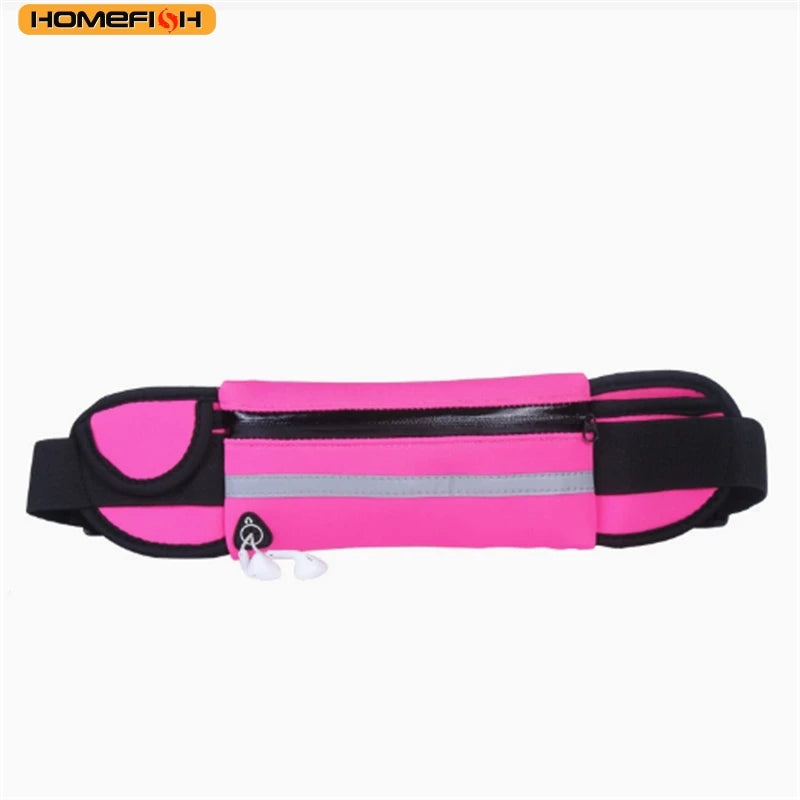 HOMEFISH New Waterproof Sports Waist Bag, Dedicated Close-Fitting Waist Pack for Running and Cycling, Multifunctional Portable