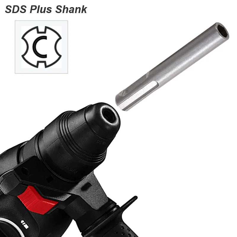 Clearance_Electric Hammer Adapter Power Drill Screwdriver Converter SDS Plus Convert to 1/4 Hex Shank Magnetic Socket Nut Impact