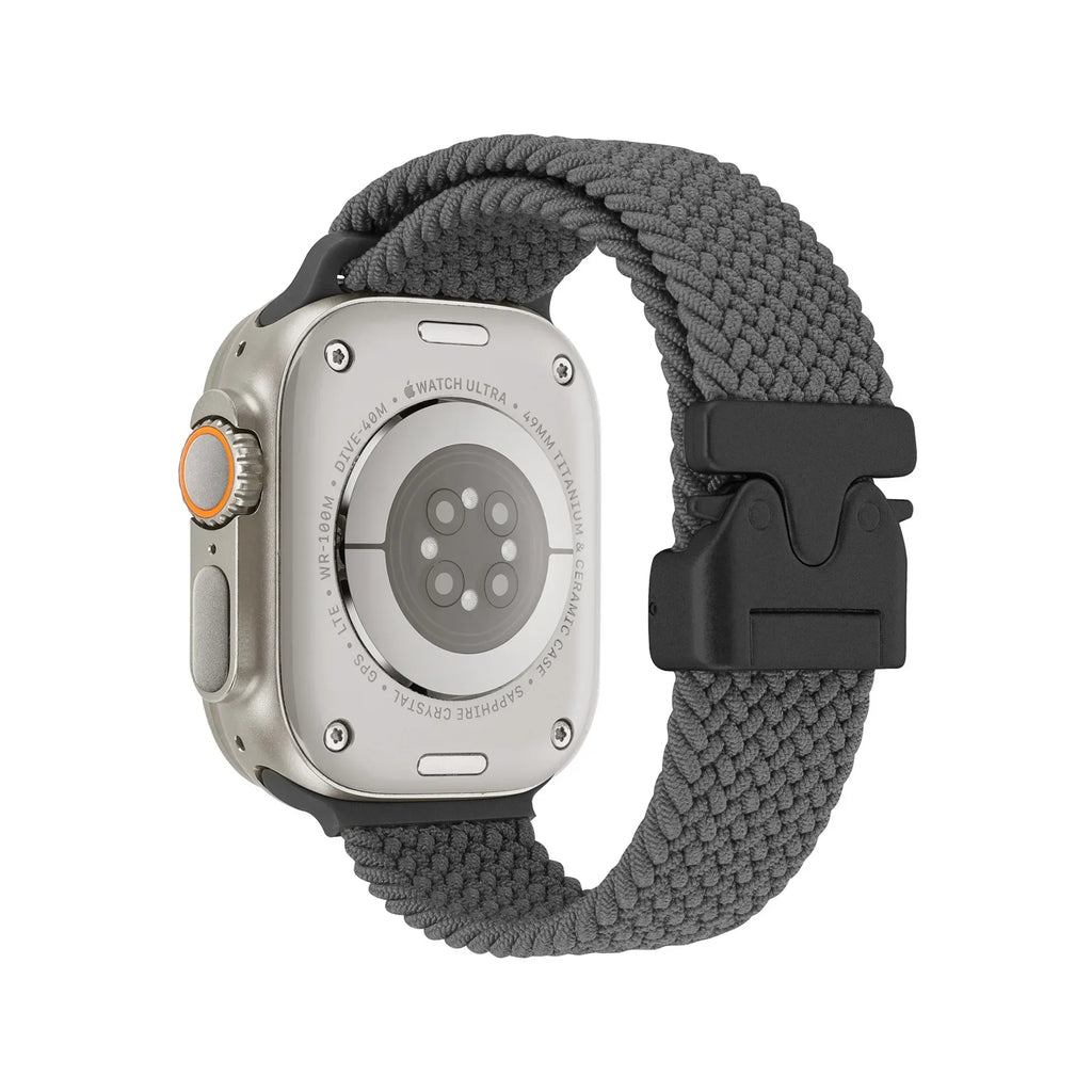 Braided Strap For Apple Watch Band 44mm 40mm 45mm 49mm 41mm 46mm 42mm Bracelet iWatch Series Ultra2 10 9 SE 8 7 65 Magnetic Band