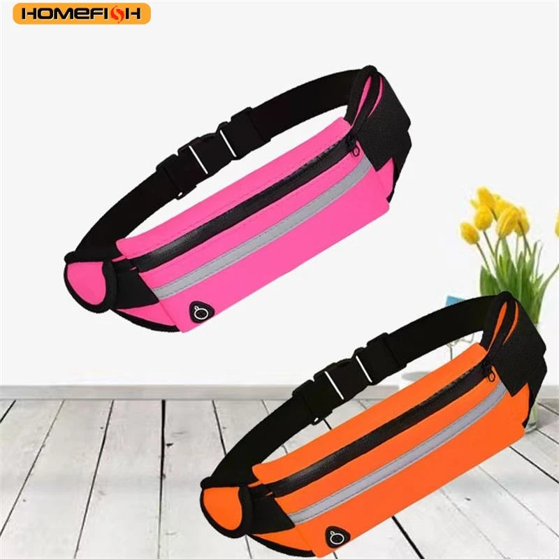 HOMEFISH New Waterproof Sports Waist Bag, Dedicated Close-Fitting Waist Pack for Running and Cycling, Multifunctional Portable