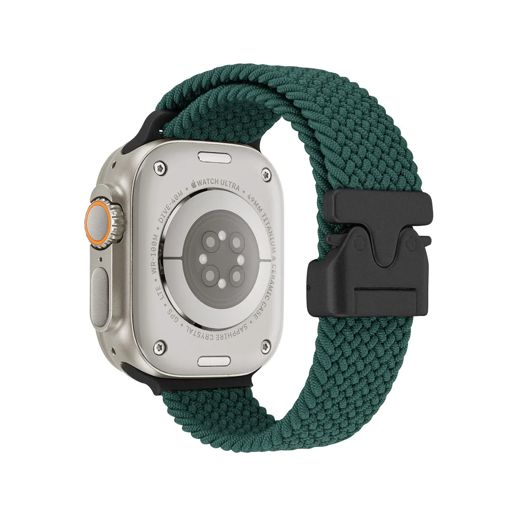 Braided Strap For Apple Watch Band 44mm 40mm 45mm 49mm 41mm 46mm 42mm Bracelet iWatch Series Ultra2 10 9 SE 8 7 65 Magnetic Band