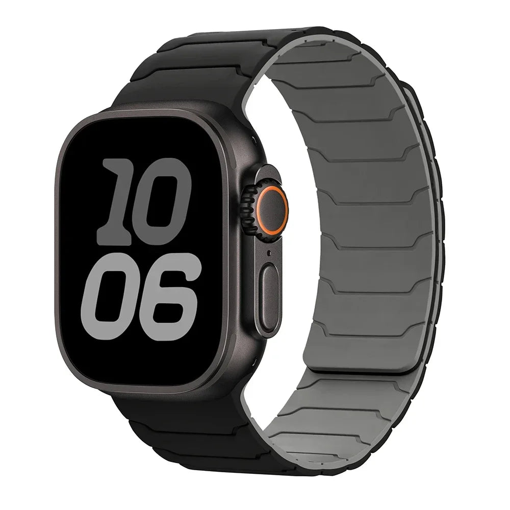 Magnetic Strap For Apple Watch Bands 46mm 42mm 49mm 45mm 44mm 41 Silicone Sport Bracelet iWatch Series ultra3 11 10 9 8 7 6 5 SE