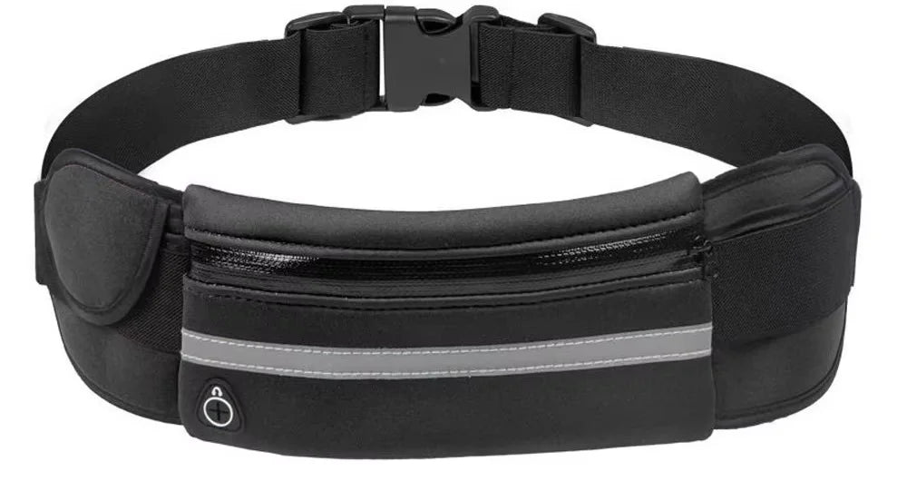 HOMEFISH New Waterproof Sports Waist Bag, Dedicated Close-Fitting Waist Pack for Running and Cycling, Multifunctional Portable