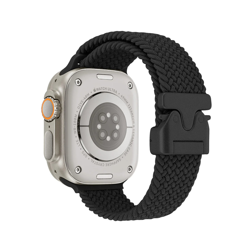 Braided Strap For Apple Watch Band 44mm 40mm 45mm 49mm 41mm 46mm 42mm Bracelet iWatch Series Ultra2 10 9 SE 8 7 65 Magnetic Band