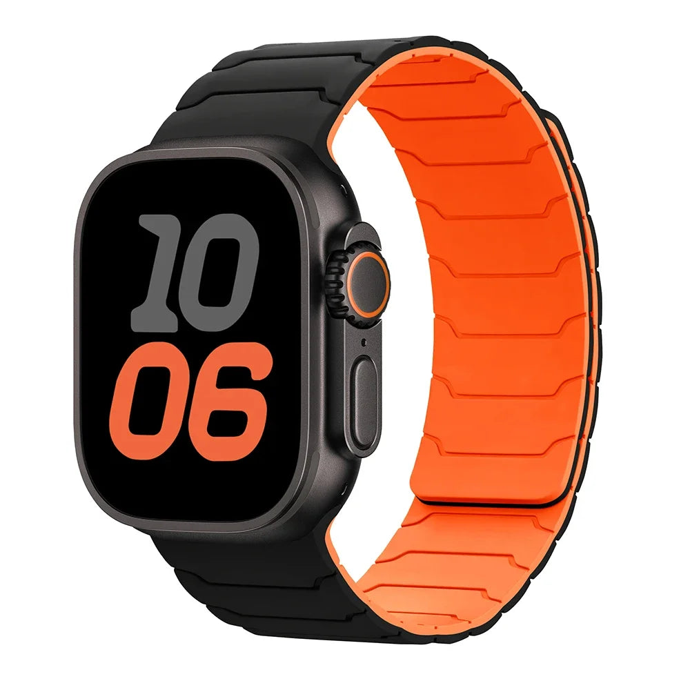 Magnetic Strap For Apple Watch Bands 46mm 42mm 49mm 45mm 44mm 41 Silicone Sport Bracelet iWatch Series ultra3 11 10 9 8 7 6 5 SE