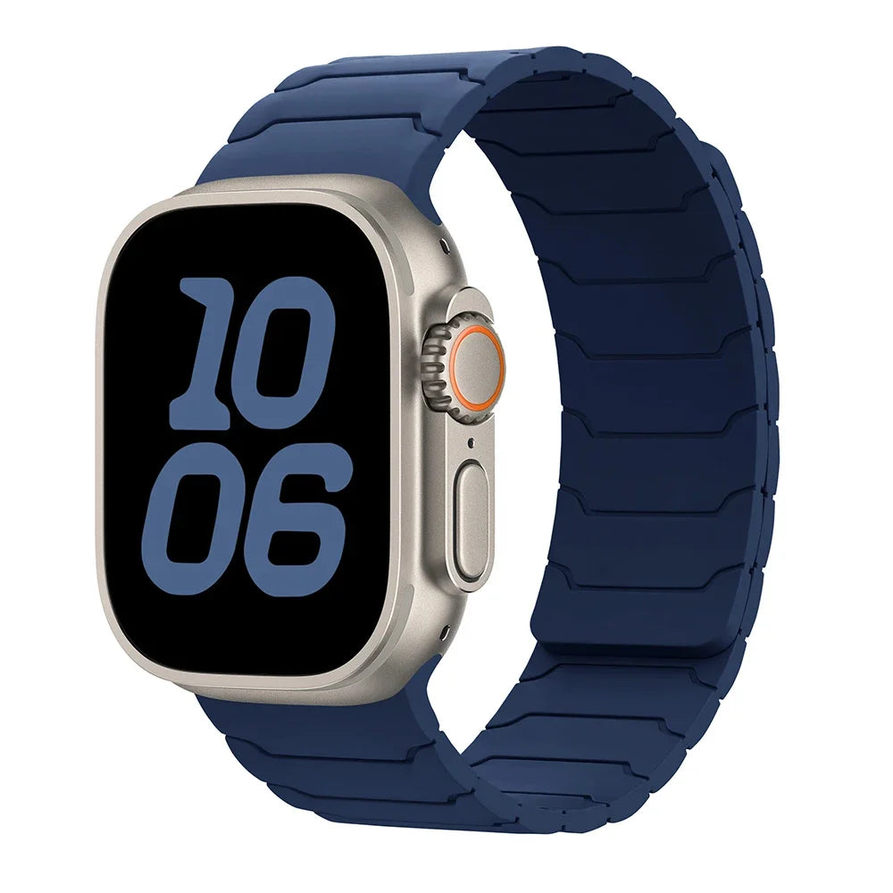 Magnetic Strap For Apple Watch Bands 46mm 42mm 49mm 45mm 44mm 41 Silicone Sport Bracelet iWatch Series ultra3 11 10 9 8 7 6 5 SE