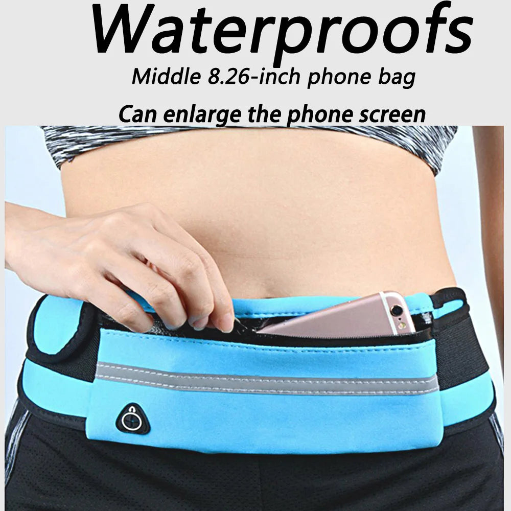 1pc Running Bag Women Waist bag Belt bag Men Sports Fanny Pack Mobile Phone Bag Gym Running Cell Phone Jogging Run Cycling Bag