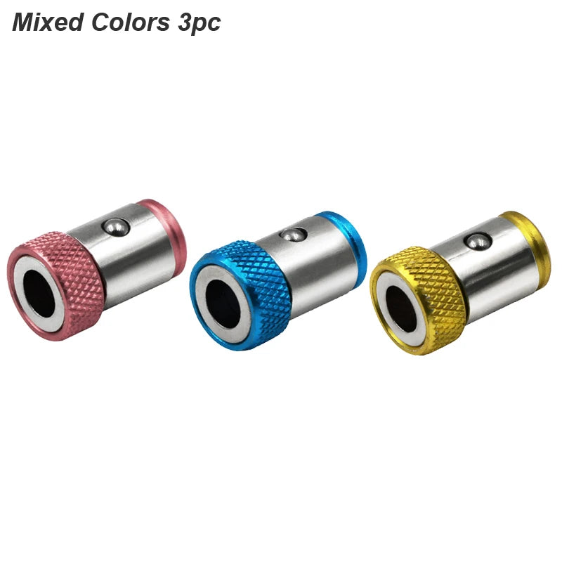 Clearance_Magnetic Ring Cross Phillips Screwdriver Bit Holder 6.35mm 1/4 Universal Alloy Anti-corrosion Strong Magnetizer Power