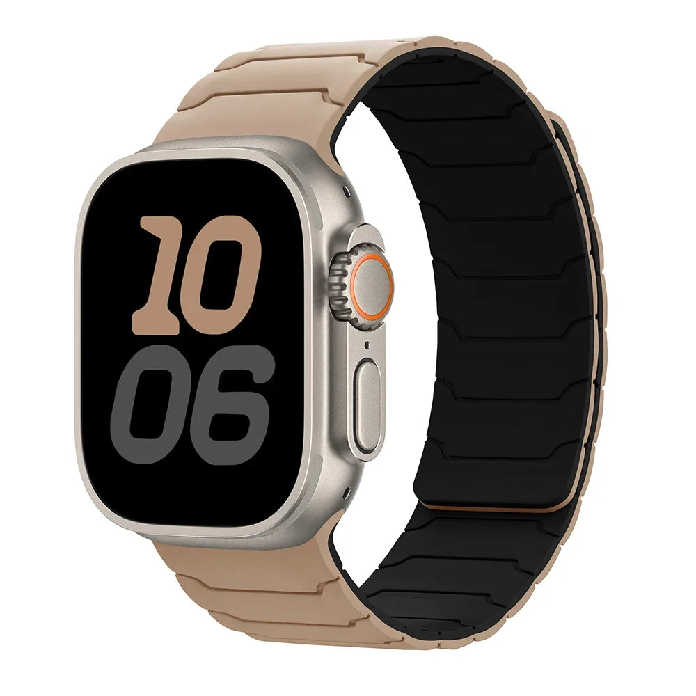 Magnetic Strap For Apple Watch Bands 46mm 42mm 49mm 45mm 44mm 41 Silicone Sport Bracelet iWatch Series ultra3 11 10 9 8 7 6 5 SE