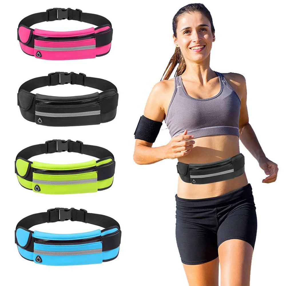 HOMEFISH New Waterproof Sports Waist Bag, Dedicated Close-Fitting Waist Pack for Running and Cycling, Multifunctional Portable