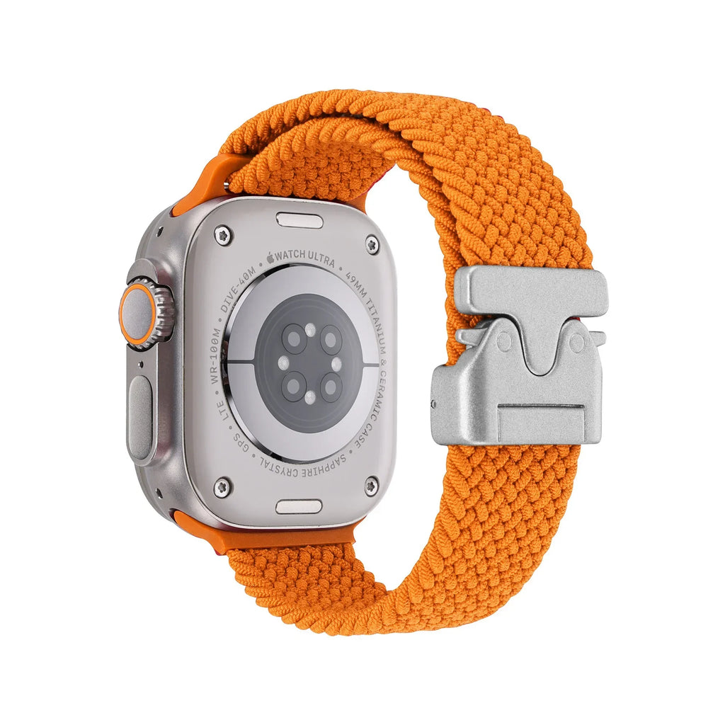 Braided Strap For Apple Watch Band 44mm 40mm 45mm 49mm 41mm 46mm 42mm Bracelet iWatch Series Ultra2 10 9 SE 8 7 65 Magnetic Band
