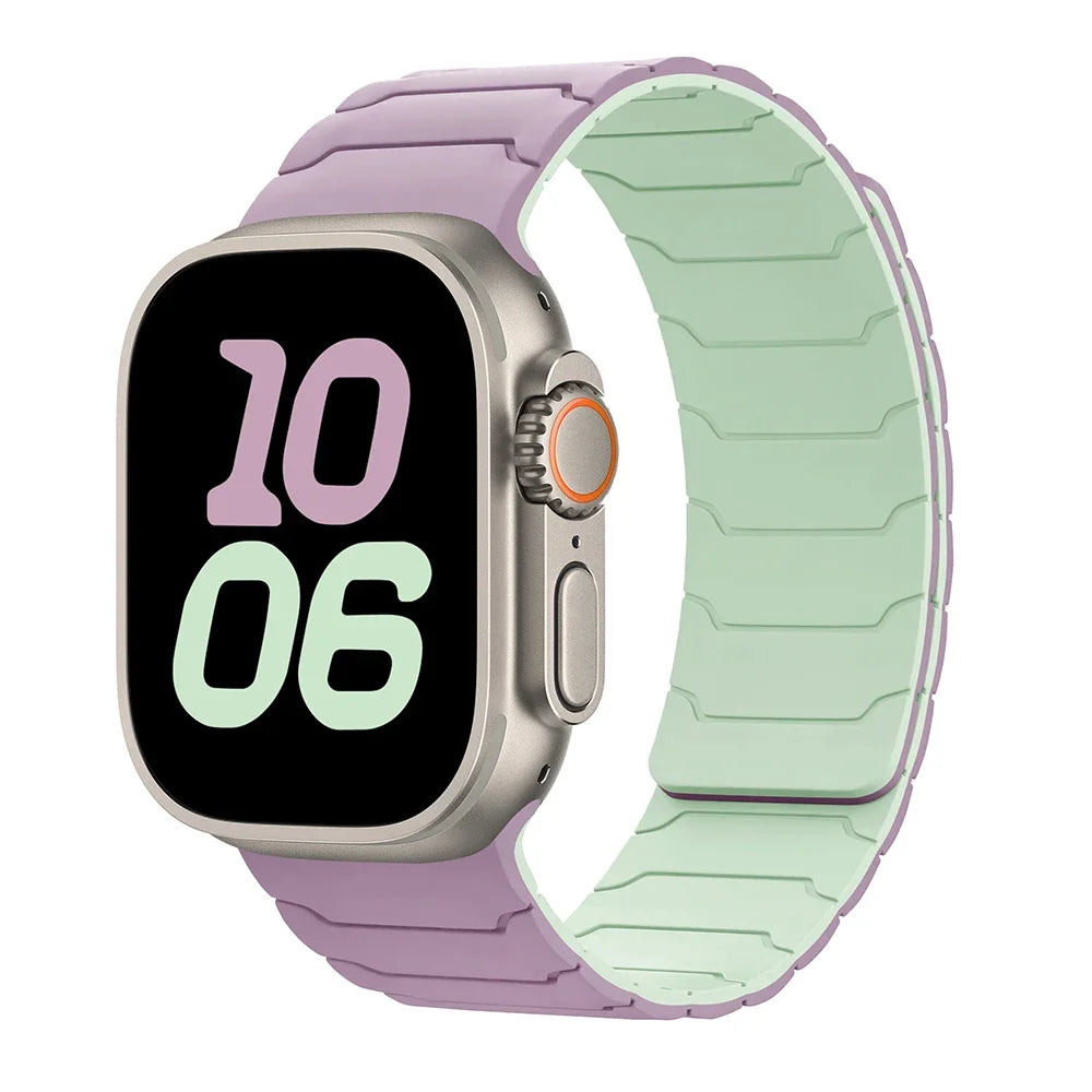 Magnetic Strap For Apple Watch Bands 46mm 42mm 49mm 45mm 44mm 41 Silicone Sport Bracelet iWatch Series ultra3 11 10 9 8 7 6 5 SE