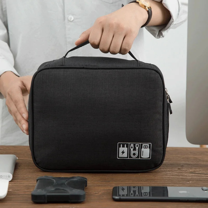 Travel Electronic Digital Storage Bag, Multifunctional High-capacity Earphones, Data Cable Protective Case, Dust Bag Travel Elec