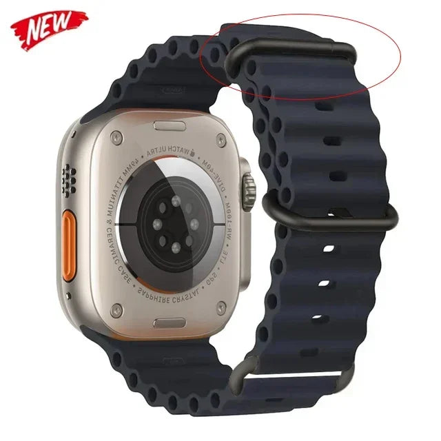 Ocean Straps for Apple Watch Band 44mm 40mm 45mm 49mm 41mm 42mm 38mm 46mm bracelet correa iWatch series 7 6 3 se 8 Ultra 2 9 10