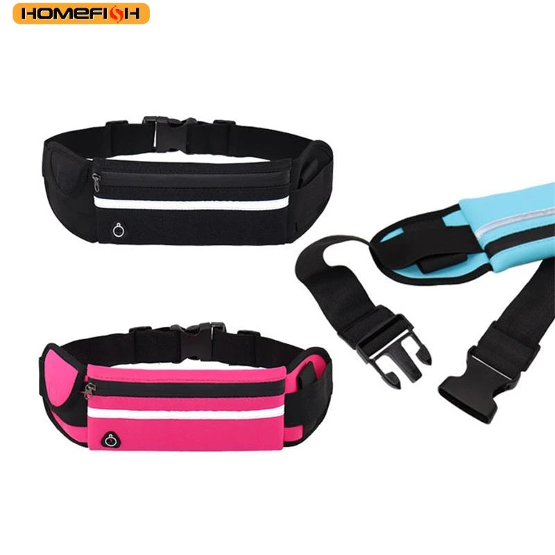 HOMEFISH New Waterproof Sports Waist Bag, Dedicated Close-Fitting Waist Pack for Running and Cycling, Multifunctional Portable