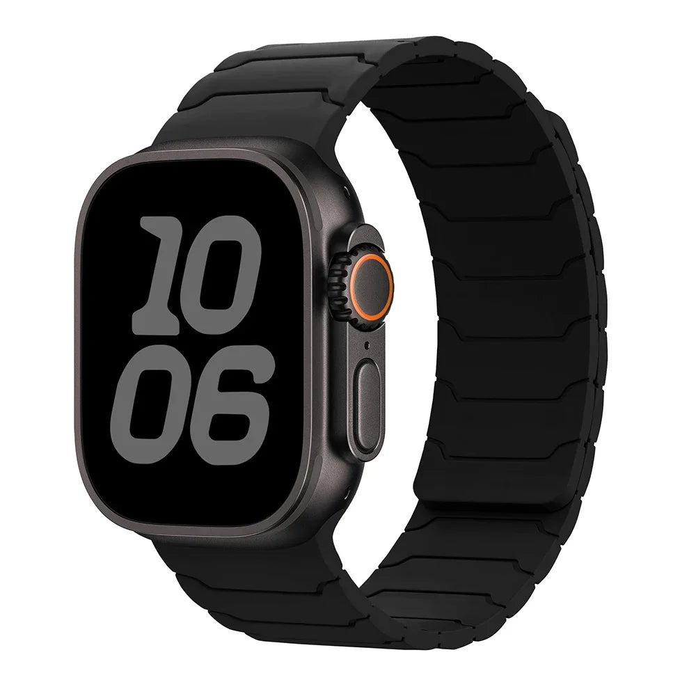 Magnetic Strap For Apple Watch Bands 46mm 42mm 49mm 45mm 44mm 41 Silicone Sport Bracelet iWatch Series ultra3 11 10 9 8 7 6 5 SE