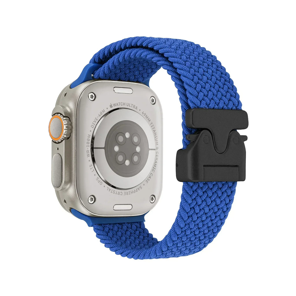 Braided Strap For Apple Watch Band 44mm 40mm 45mm 49mm 41mm 46mm 42mm Bracelet iWatch Series Ultra2 10 9 SE 8 7 65 Magnetic Band