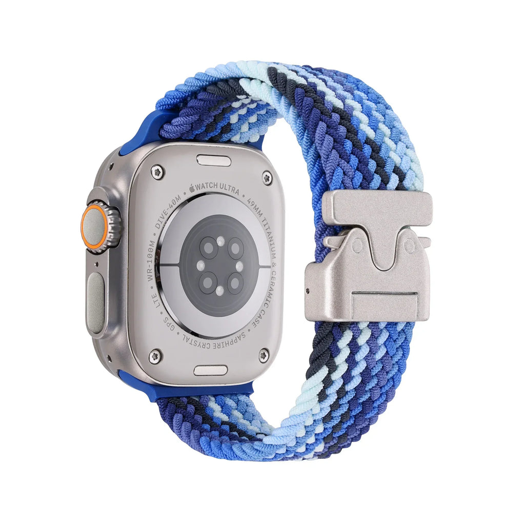 Braided Strap For Apple Watch Band 44mm 40mm 45mm 49mm 41mm 46mm 42mm Bracelet iWatch Series Ultra2 10 9 SE 8 7 65 Magnetic Band