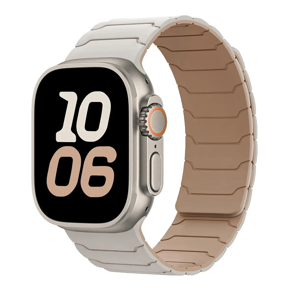 Magnetic Strap For Apple Watch Bands 46mm 42mm 49mm 45mm 44mm 41 Silicone Sport Bracelet iWatch Series ultra3 11 10 9 8 7 6 5 SE