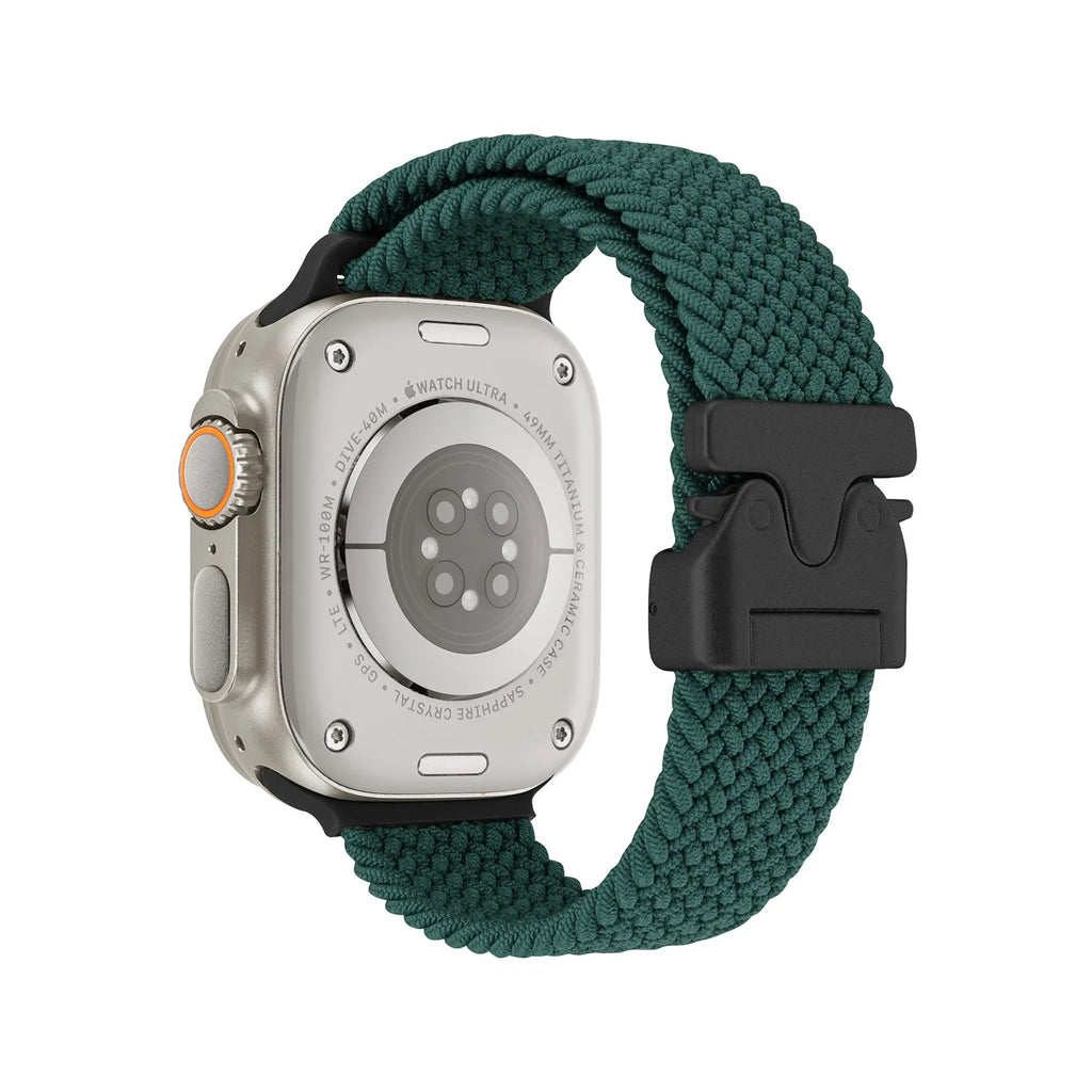 Braided Strap For Apple Watch Band 44mm 40mm 45mm 49mm 41mm 46mm 42mm Bracelet iWatch Series Ultra2 10 9 SE 8 7 65 Magnetic Band