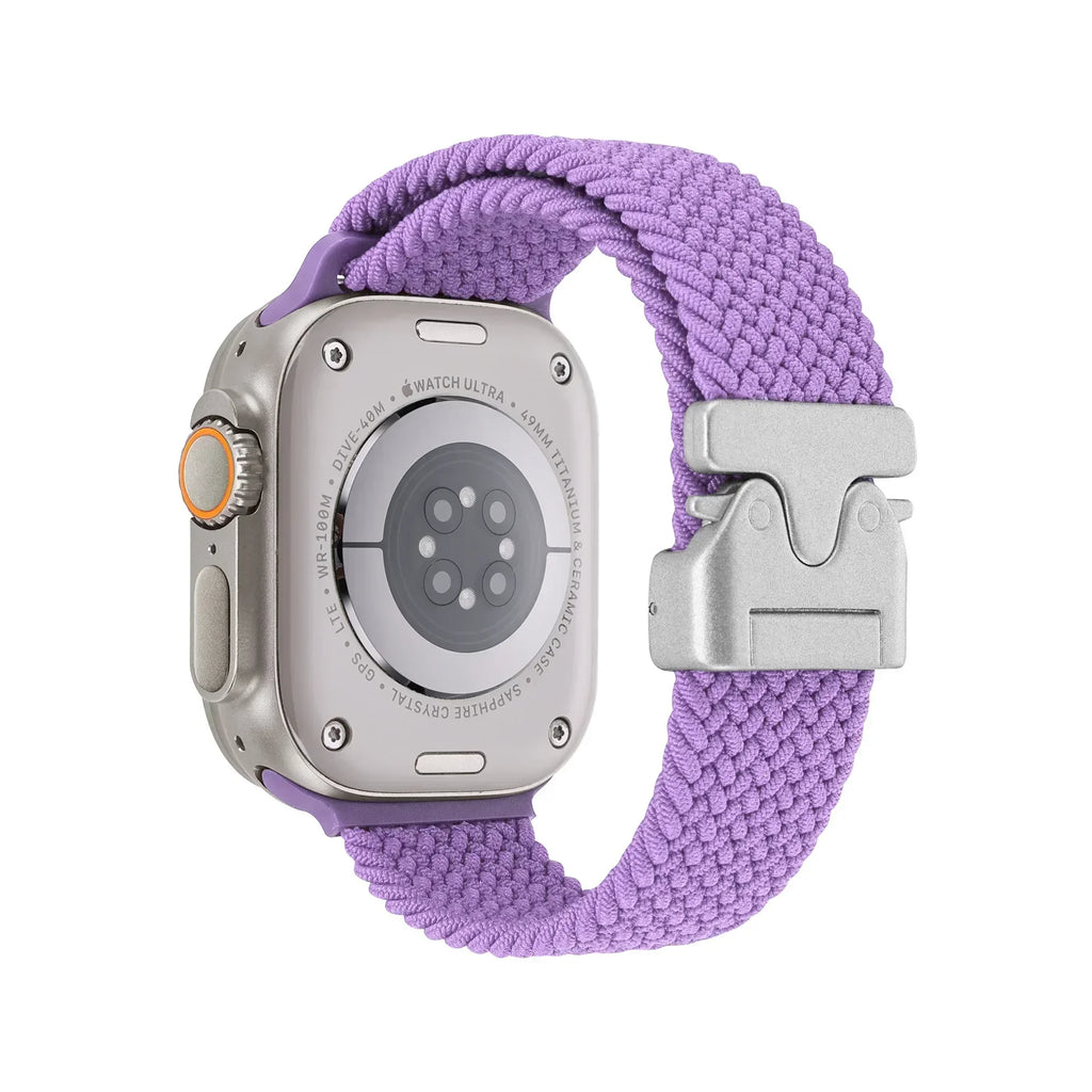 Braided Strap For Apple Watch Band 44mm 40mm 45mm 49mm 41mm 46mm 42mm Bracelet iWatch Series Ultra2 10 9 SE 8 7 65 Magnetic Band