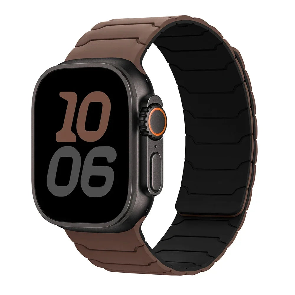 Magnetic Strap For Apple Watch Bands 46mm 42mm 49mm 45mm 44mm 41 Silicone Sport Bracelet iWatch Series ultra3 11 10 9 8 7 6 5 SE