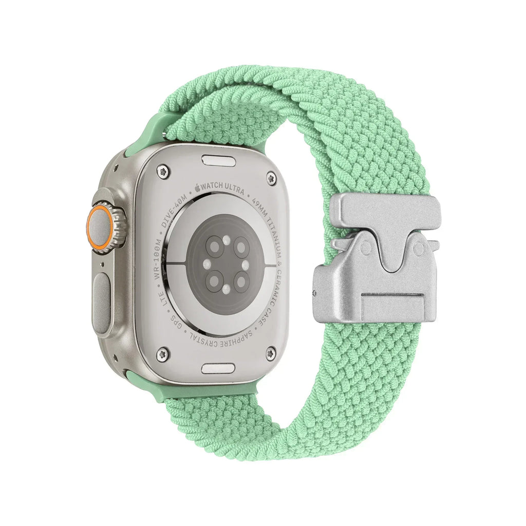 Braided Strap For Apple Watch Band 44mm 40mm 45mm 49mm 41mm 46mm 42mm Bracelet iWatch Series Ultra2 10 9 SE 8 7 65 Magnetic Band