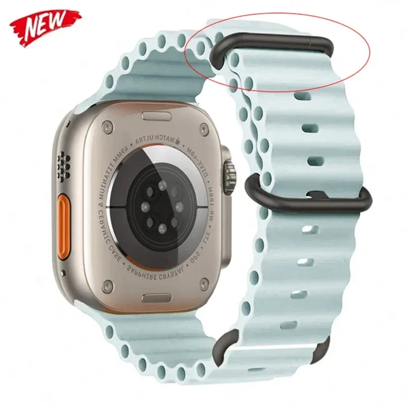 Ocean Straps for Apple Watch Band 44mm 40mm 45mm 49mm 41mm 42mm 38mm 46mm bracelet correa iWatch series 7 6 3 se 8 Ultra 2 9 10