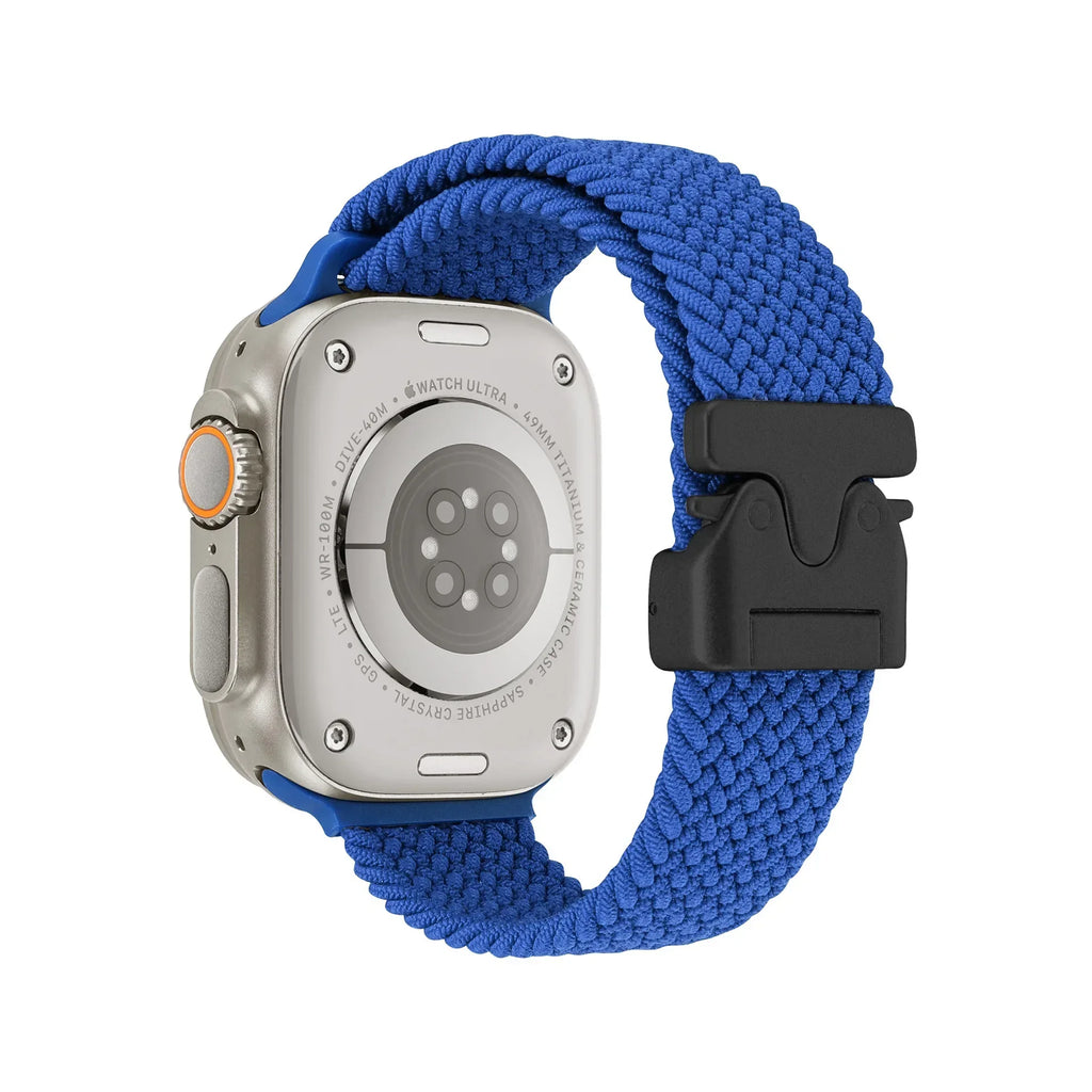 Braided Strap For Apple Watch Band 44mm 40mm 45mm 49mm 41mm 46mm 42mm Bracelet iWatch Series Ultra2 10 9 SE 8 7 65 Magnetic Band